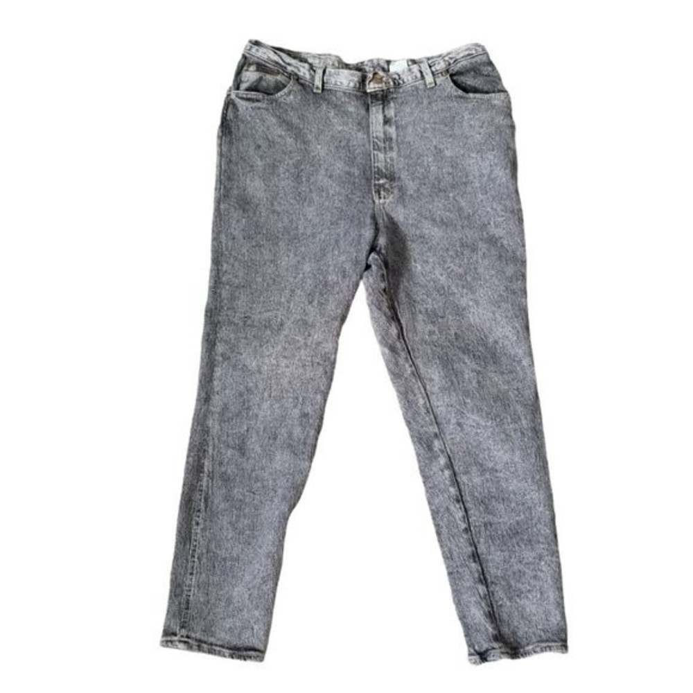 Gitano Black Acid Wash Jeans Women's Vintage High Rise Skinny Size 22W